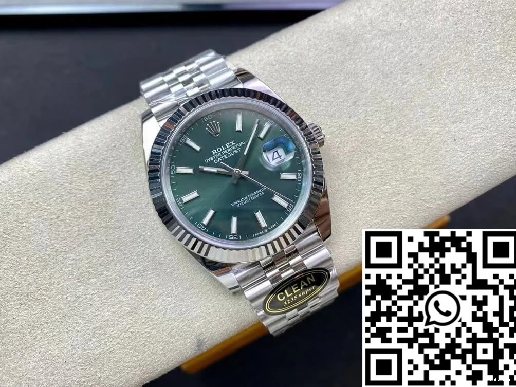 M126334-0027 Clean Datejust Dial Rolex Factory Mint Green 0511
